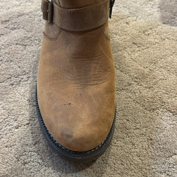 Ariat Womens Brown Leather Buckle Engineer Moto Boots Size 8.5 B Style 10011831 - Picture 4 of 6